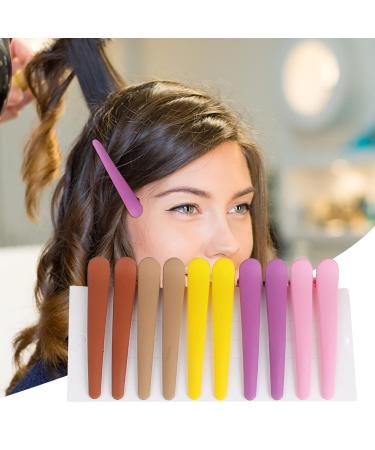 10-Piece Combi Hair Clips Set | Durable Plastic Compartment Clamps for Hairdressers | Stylish Women's Hair Accessories - Buy Online on GoSupps.com