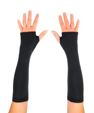 Protexgloves Fingerless Sleeve (Crow Black Medium) Medium Crow Black