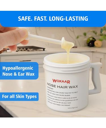 Wokaar Nose Wax Kit- 120g Hypoallergenic Wax for Men and Women- Easy Nasal Hair Removal - Buy Online on GoSupps.com