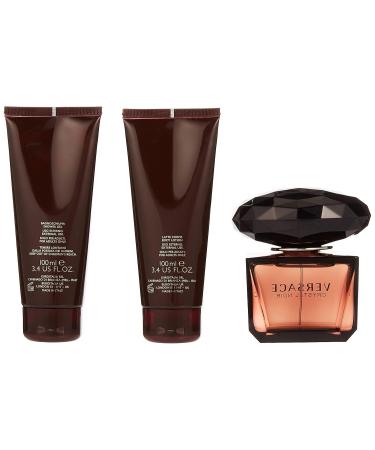 Versace Crystal Noir 4 Piece Gift Set for Women with Purse - Buy Online on GoSupps.com