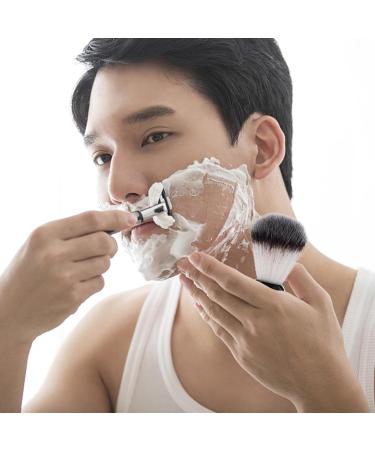 Minkissy Beard Care Razor Foam Brush - Salon Quality Shaving Brush for Men Ideal for Beard and Hair Grooming - Buy Online on GoSupps.com