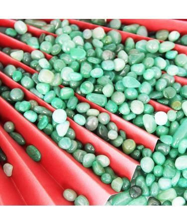Orienttrea 500g Green Aventurine Stones | Healing Gemstones in Gift Box | Mini Chips & Drum Stones for Charging - Buy Online on GoSupps.com