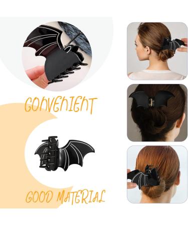 2Pcs Halloween Claw Clips Halloween Hair Clips Spooky Bat Hair Clip Scary Halloween Hair Clips Decorative Halloween Hair Accessories for Carnival Cosplay Costume Party - Buy Online on GoSupps.com