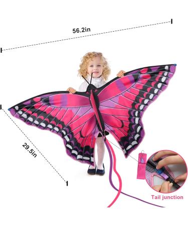TOY Life Butterfly Kite for Kids - Easy-to-Fly Large Beach Kite for Ages 4-12 | Ideal Gift for Outdoor Fun - Buy Online on GoSupps.com