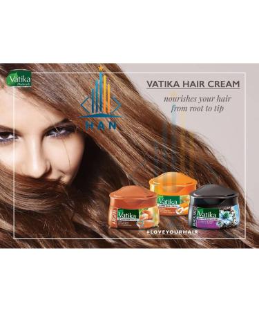 Vatika Naturals Nourish & Protect Hair Cream - Henna Almond & Aloe Vera - 140ml | Nourishing Styling Cream for Healthy Hair - Buy Online on GoSupps.com