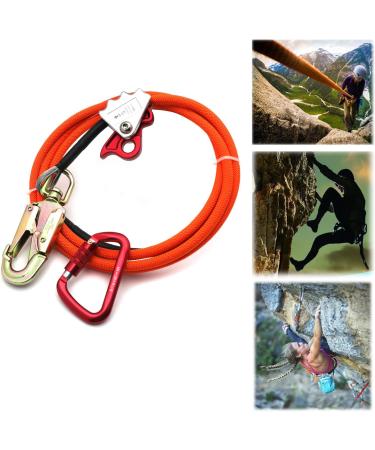 SMT 1/2 X 8' Steel Wire Core Triple Lock Lanyard Kit - Orange Arborist Flip line Swivel Snap - P/N ET-OUTDOOR003-RAW - Buy Online on GoSupps.com