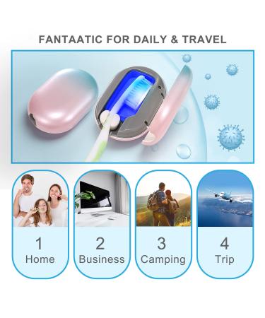 TAISHAN UV Sanitizer Toothbrush Case - Rechargeable Portable Mini Holder for All Toothbrushes - Home & Travel Safety Feature - Buy Online on GoSupps.com