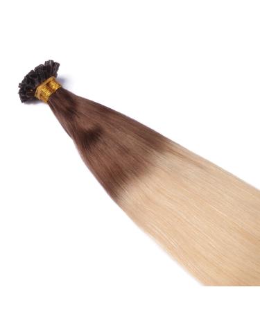 Premium Keratin Bonding U-Tip Extensions - #17/20 Ombre 50cm 100 Strands 100% Remy Hair by Novon - High Quality 50g - Buy Online on GoSupps.com