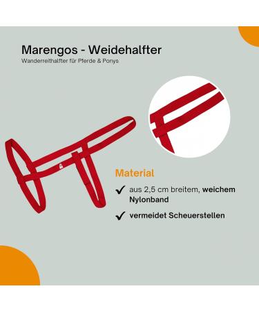 Marengos Weide Halver - Soft Handlebar Halter for Horses & Ponies | Ideal for Pasture Use | Adjustable Sizes | Durable & Comfortable - Buy Online on GoSupps.com