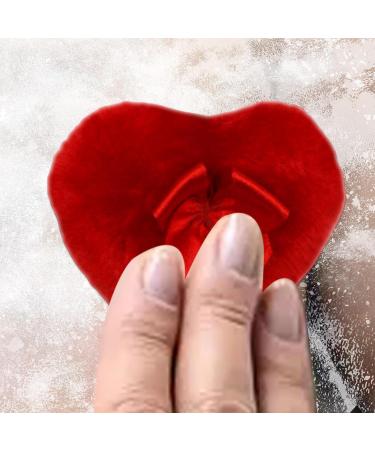 Baby Powder Puff | Bowknot Heart Powder Puff Long-haired Powder Puff for Body Powder Body Powder Puff Body Powder Puff for Women - Buy Online on GoSupps.com