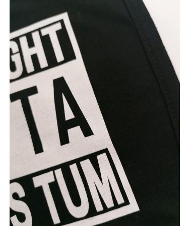Baby Moo's Funny Baby Bibs Hip Hop - STRAIGHT OUTTA MUM'S TUM | Unisex Twin Baby Gift Set of 2 - Buy Online on GoSupps.com