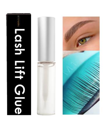 Lash Lift Glue Strong Eyelash Perming Adhesive Clear Lash Perm Fixing Gel Brow Lifting / Lamination Glue 5-Second to Set Lashes & Brows Rapidly Without Popping Off--50 Applications