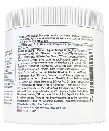 Keratin Hydrating Hair Mask | 12 Exotic Oils & Natural Ingredients for Dry/Damaged Hair | 4.5 oz - Intense Moisture & Repair - Buy Online on GoSupps.com