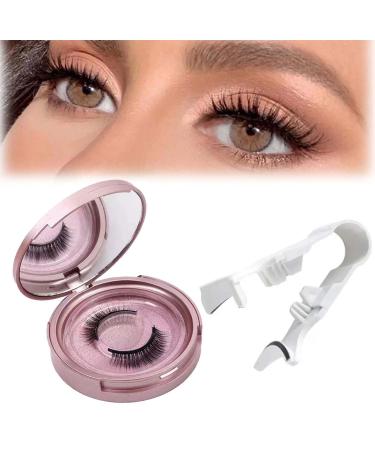 Reusable Magnetic False Eyelashes Kit - Natural Look Easy to Apply with Applicator - No Eyeliner Glue or Makeup Remover Needed