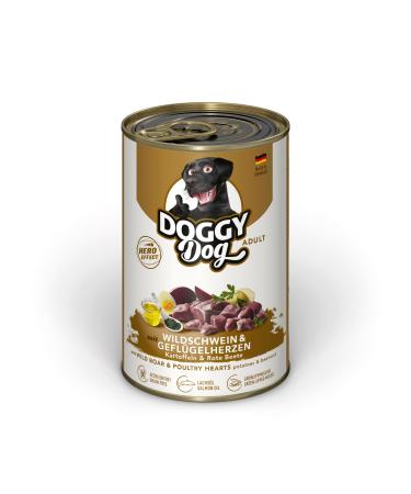 Doggy Dog - Wild boar and poultry heart - 6 x 400 g