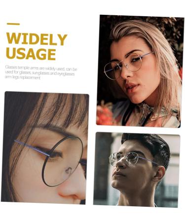 Ultechnovo Unisex Bones Sunglasses - Stylish Replacement Temples | 2 Pairs of Durable Metal Glasses for Men & Women - Blue 14x4cm - Buy Online on GoSupps.com