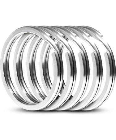 Surgical Grade Stainless Steel Key Rings - 5-Pack 1inch Round Split Key Rings for Keychains - Buy Online on GoSupps.com