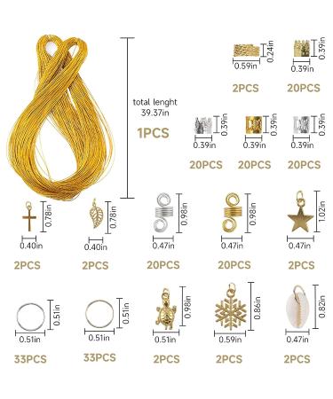 LABOTA 201 Dreadlock Jewelry Beads - Gold Metal Hair Accessories for Women Braids - Rings, Cuffs, Clips for locs - Buy Online on GoSupps.com