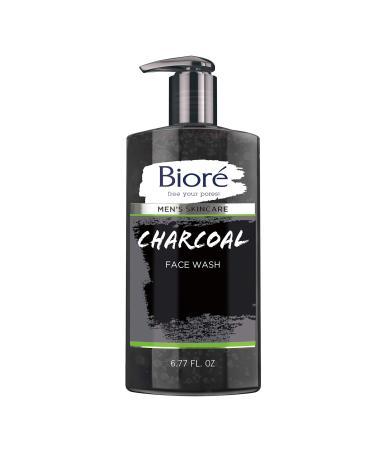 Bior  Men's Skincare Charcoal Face Wash  Deep Cleans Pores & Refreshes Skin  6.77 Fl. Ounces