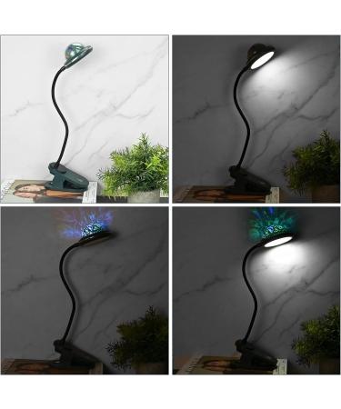 Xunhe Clamping Lamp for Kids | USB Rechargeable Dimmable Reading Light with Star Projection | 360 Adjustable Bed Clamp | Eye Protection Green - Buy Online on GoSupps.com