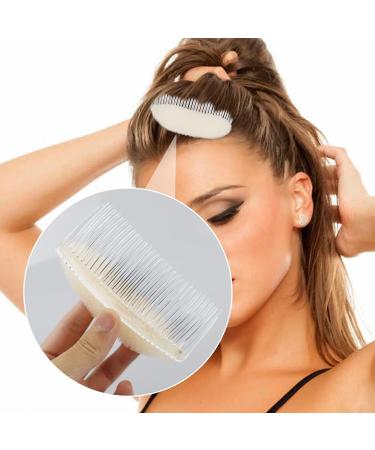 2 Pcs Bump It Up Volume Hair Base Hair Comb for Long Thin Hair Bump Fluffy Hair Bun Maker Tool Hair Styling Accessories for Women Lady Girl (White) - Buy Online on GoSupps.com