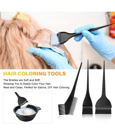 Hair Salon Hair Dye Kit - 4-Part Hair Coloring Set with Brush & Bowl for DIY Home & Salon Use - Buy Online on GoSupps.com