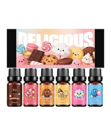 Oil - 6 Bottles Long Hold Oil Set for Home Body Care Bath Romantic