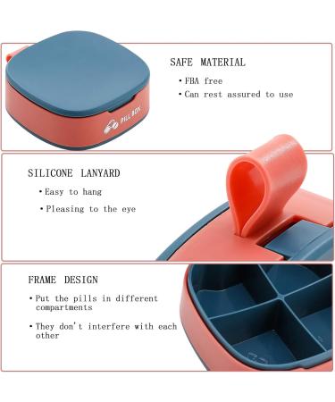 Buy Pill Organizer 4 Times a Day | Small Vitamin & Supplement Case | White Pill Box for Medicine - Buy Online on GoSupps.com
