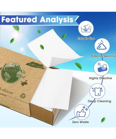 540 Sheets Laundry Detergent Strips - Bulk Travel Laundry Sheets with Fresh Scent for Apartments & Dorms - Buy Online on GoSupps.com