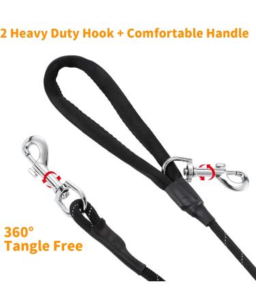 Pettom Reflecting Dog Leash - 15m Long Training Rope for Small & Medium Dogs | 2 Carabin Hooks & Hand Loop | Durable High Visibility Perfect for International Shipping - Buy Online on GoSupps.com