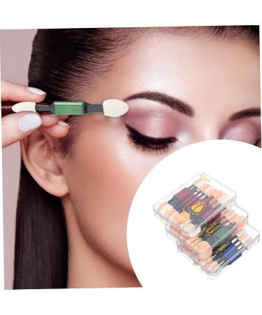 BELLIFFY 30pcs Double Ended Eye Shadow Stick Girl Eyeshadow Makeup Brush Sponge Eyeshadow Stick Rod Aluminum - Buy Online on GoSupps.com