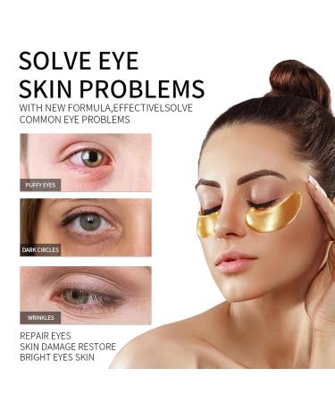30 Pairs 24K Gold Eye Masks - Brighten Dark Circles & Reduce Puffiness | Under Eye Patches for All - Buy Online on GoSupps.com