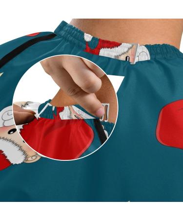 Waterproof Barber Cape - Cartoon Santa & Cheetah Haircut Bib for Men | Unisex Hair Cutting Cape - Buy Online on GoSupps.com
