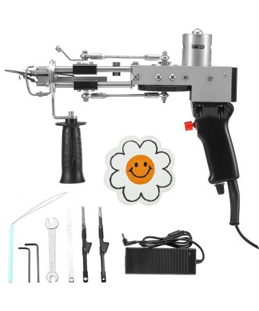 FancyBant Tufting Gun  Rug Gun Cut Pile Rug Tufting Gun  Electric Carpet Rug Gun  Weaving Flocking Handheld Carpet Maker Gun Tufting Machine for Handmade DIY  Beginners Recommend (Black)