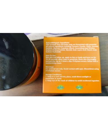Turmeric Soap Bar & Exfoliating Face Pads - Natural Cleansing & Vitamin C Infused - 40 Pads & 3.53 Oz Bar for Radiant Skin - Buy Online on GoSupps.com