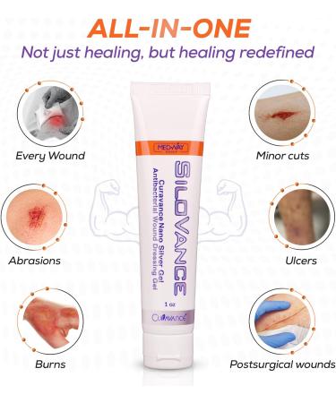 MedVance CuraVance SiloVance Gel - White 1 Oz (Pack of 4) 1.33 Fl Oz (Pack of 3) - Buy Online on GoSupps.com