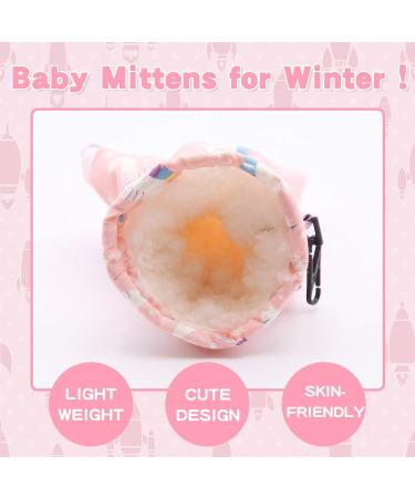 Baby Toddler Waterproof Fleece-Lined Mittens | Pink Seahorse Design | Ages 3M-5T - Buy Online on GoSupps.com