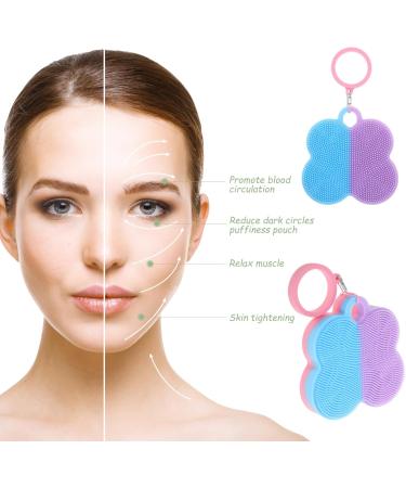 Healvian Facial Cleansing Brush - Exfoliating Silicone Scrubber for Deep Clean Blackhead Removal & Face Massage - Buy Internationally - Buy Online on GoSupps.com