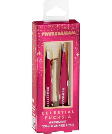 Tweezerman Celestial Fuchsia Mini Tweezer Set - Precision Beauty Tool Set - Buy Online on GoSupps.com