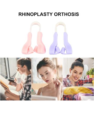 Didiseaon Pince Nez En Silicone 2 Pi ces Rose Tendre Et Violet l gant Correcteur De Nez Soulevant Pour Adultes Usage Beaut Quotidienne - Buy Online on GoSupps.com