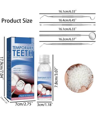 Tooth Repair Kit - Fill Missing Teeth | Tooth Replacement & Moldable Thermal Beads | 4 Dental Tools Included - Fast International Shipping - Buy Online on GoSupps.com