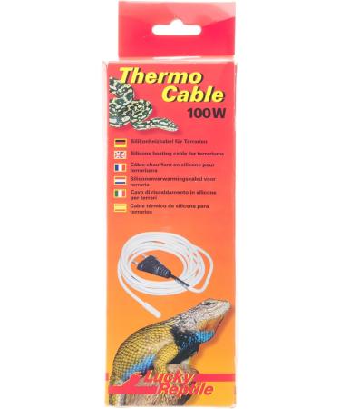 Lucky Reptile Thermo Cable | 100W Heating Cable for Terrariums | 10m Waterproof Silicone Heating Cable with 1.5m Cold Supplies | Fast & Even Heat | Essential Terrarium Accessories - Buy Online on GoSupps.com