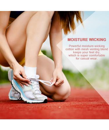 Women's Non-Slip Cotton Ankle Socks - 8 Pairs Low Cut No Show Socks in Black - Buy Online on GoSupps.com