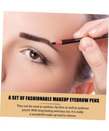 FRCOLOR 10pcs Eyebrow Pencil Eyebrow Pen Brow Drawing Pens Eyebrow Drawing Tools Portable Woman - Buy Online on GoSupps.com