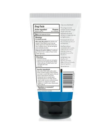 Acne Free Blackhead Removing Exfoliating Face Scrub with 2% Salicylic Acid & Charcoal Jojoba 5oz - Pack of 2 - Buy Online on GoSupps.com