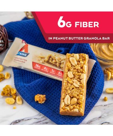 Atkins Peanut Butter Granola Protein Bars - Keto-Friendly, Crunchy & Creamy (5 Bars) - Buy Online on GoSupps.com