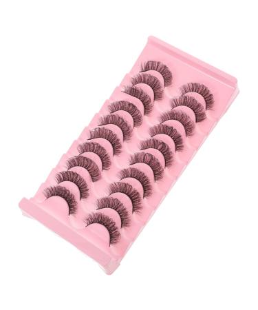 minkissy 10 Pairs False Eyelashes Eyelash Women Natural Eyelashes Self Adhesive Eyelashes Fluffy False Eyelashes Eyelashes False Lashes Natural Curly 7d Imitation Cosmetic