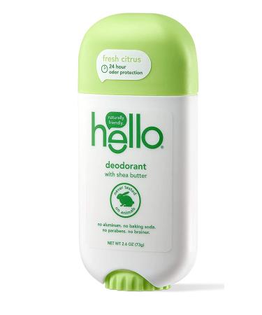 Shea Butter Fresh Citrus Deodorant | Aluminum-Free for Women & Men | 24-Hour Protection | 2.6 oz - No Baking Soda, Parabens, or Sulfates - Buy Online on GoSupps.com