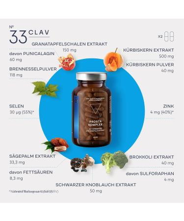 N 33 Prosta - Prostate Support Capsules with Saw Palmetto Black Garlic & Pumpkin Seed - 120 Count for Optimal Health - Buy Online on GoSupps.com