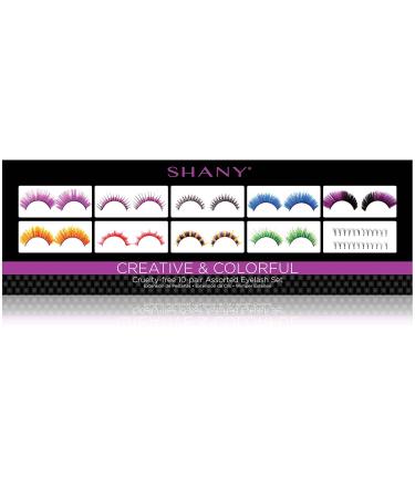 SHANY Eyelash Extend Set | 10 Assorted Reusable Eyelashes | Color Frenzy 20 Piece Colorful Collection - International Shipping Available - Buy Online on GoSupps.com